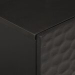 vidaXL Tables de chevet 2 Pièces noir 40x33x46 cm bois de manguier solide