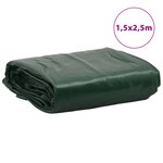 vidaXL Bâche vert 1 5x2 5 m 650 g/m²
