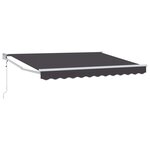 vidaXL Auvent rétractable électrique Anthracite 2 5 x 2 m