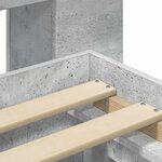 vidaXL Cadre de lit avec rangement Gris béton 90 x 200 cm