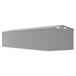 vidaXL Abri de jardin Gris 257x990x181 cm Acier galvanisé