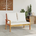 vidaXL Canapé de jardin 120 cm avec coussin bois d'acacia massif