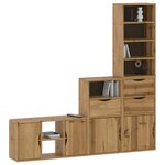 vidaXL Meubles TV 4 Pièces avec rangement ODDA bois de pin massif