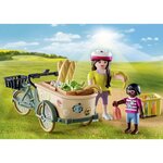 PLAYMOBIL 71306 - Country - Cycliste avec vélo et remorque avant