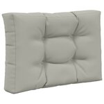 vidaXL Coussin de canapé d'extérieur 3 Pièces Gris Polyester