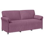 vidaXL Sofa 3 places Pourpre 198 x 83 x 95 cm Velours