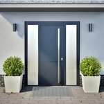 vidaXL Jardinières 2 Pièces blanc 50x50x50 cm acier