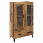 vidaXL Haut Armoire avec tiroir Bois Ancien 70 x 31 x 115 cm