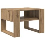 vidaXL Table basse Chêne artisanal 66 x 53 x 45 cm Bois d'ingénierie