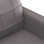 vidaXL Ensemble de canapés 2 Pièces avec coussins gris similicuir