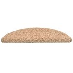 vidaXL Tapis de marches d'escalier 15 Pièces Doré 56x17x3 cm