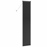 vidaXL Store de Fenêtre avec des rideaux Autre Noir 40 x 220 cm Aluminium