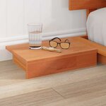 vidaXL Cadre de lit Marron 140 x 200 cm bois