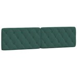 vidaXL Cadre de lit sans matelas vert foncé 200x200 cm velours
