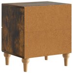 vidaXL Cabinet de chevet 2 pc Chêne fumé 43 x 34 5 x 48 cm