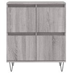 vidaXL Buffet Sonoma gris 60x35x70 cm Bois d'ingénierie
