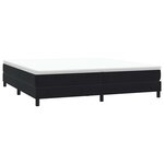 vidaXL Sommier à lattes de lit avec matelas noir 180x210 cm velours