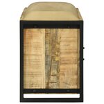 vidaXL Banc 100x35x50 cm Bois massif Bois de manguier brut
