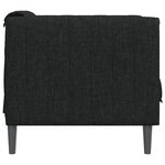 vidaXL Fauteuil noir tissu