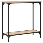 vidaXL Table console Chêne Sonoma 75x30 5x75 cm Bois d'ingénierie