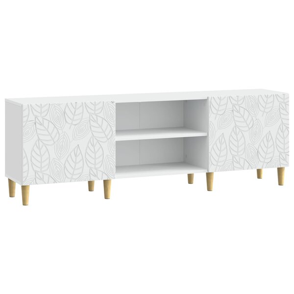 vidaXL Meuble TV 150 x 31 x 50 cm Blanc Bois d'ingénierie