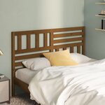 vidaXL Tête de lit Marron miel 156x4x100 cm Bois massif de pin