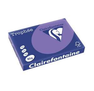 Ramette 500 Feuilles Papier 80g A3 420x297 mm Certifié FSC violine TROPHÉE
