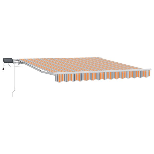 vidaXL Auvent Rétractable with Multicolore 300 x 250 cm Tissu