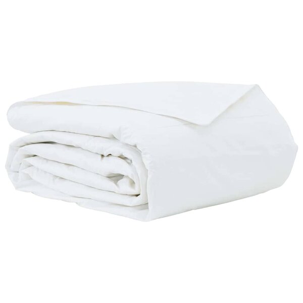 vidaXL Duvet d'été simple Blanc 200 x 220 cm Plume