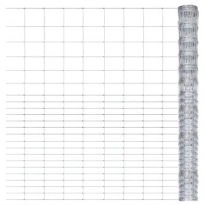 vidaXL Clôture de jardin Acier galvanisé 50x1 6 m Argenté