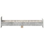vidaXL Cadre de lit sans matelas gris béton 90x190 cm
