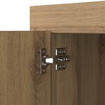 vidaXL Buffet chêne artisanal 40 x 80 x 75 cm Bois d'ingénierie