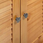 vidaXL Ensemble de mobilier de salle de bain VIGO 2 Pièces Marron