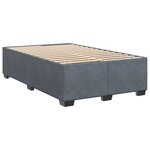 vidaXL Sommier à lattes de lit et matelas gris foncé 120x190cm velours