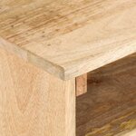 vidaXL Meuble TV 140x30x50 cm Bois de manguier massif