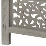 vidaXL Cloison de séparation 4 panneaux Gris 160x165 cm Bois manguier