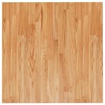 vidaXL Dessus de table carré Marron clair 70x70x4cm Bois chêne traité