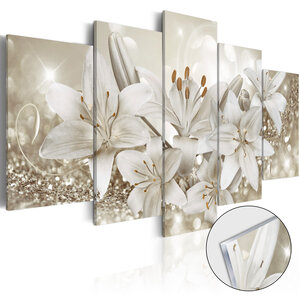 Tableau sur verre acrylique - queen of winter [glass] l x h en cm 100x50