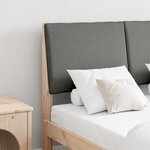 vidaXL Tête de lit capitonnée Gris foncé 120 cm Pin massif