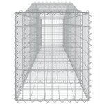 vidaXL Paniers à gabions arqués 9 Pièces 400x50x60/80 cm Fer galvanisé
