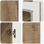 vidaXL Buffet chêne artisanal 55.5 x 29 x 100 cm Bois d'ingénierie