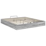 vidaXL Cadre de lit ottoman Gris Sonoma 193 x 120 x 25 cm