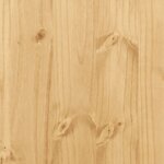 vidaXL Table à manger papillon pliable Corona blanc bois de pin massif