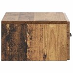 vidaXL Cabinet de chevet mural 2 Pièces Bois ancien 49 x 34 5 x 20 cm