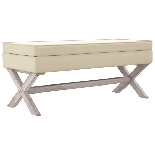 vidaXL Tabouret de rangement 110x45x49 cm lin