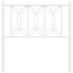vidaXL Tête de lit de remplacement métal blanc 75 cm
