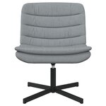 vidaXL Chaise Pivotante Gris clair Tissu Standard Ergonomique