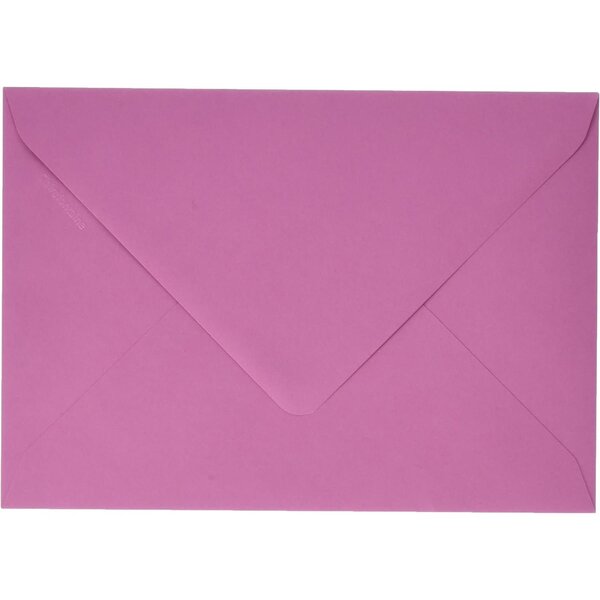 Paquet 20 Enveloppes 162x229 Patte Gommée Rose Hortensia CLAIREFONTAINE