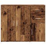 vidaXL Buffet vieux bois 91x29 5x75 cm bois d'ingénierie
