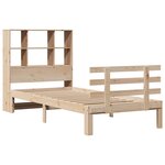 vidaXL Lit bibliothèque sans matelas 90x190 cm bois de pin massif